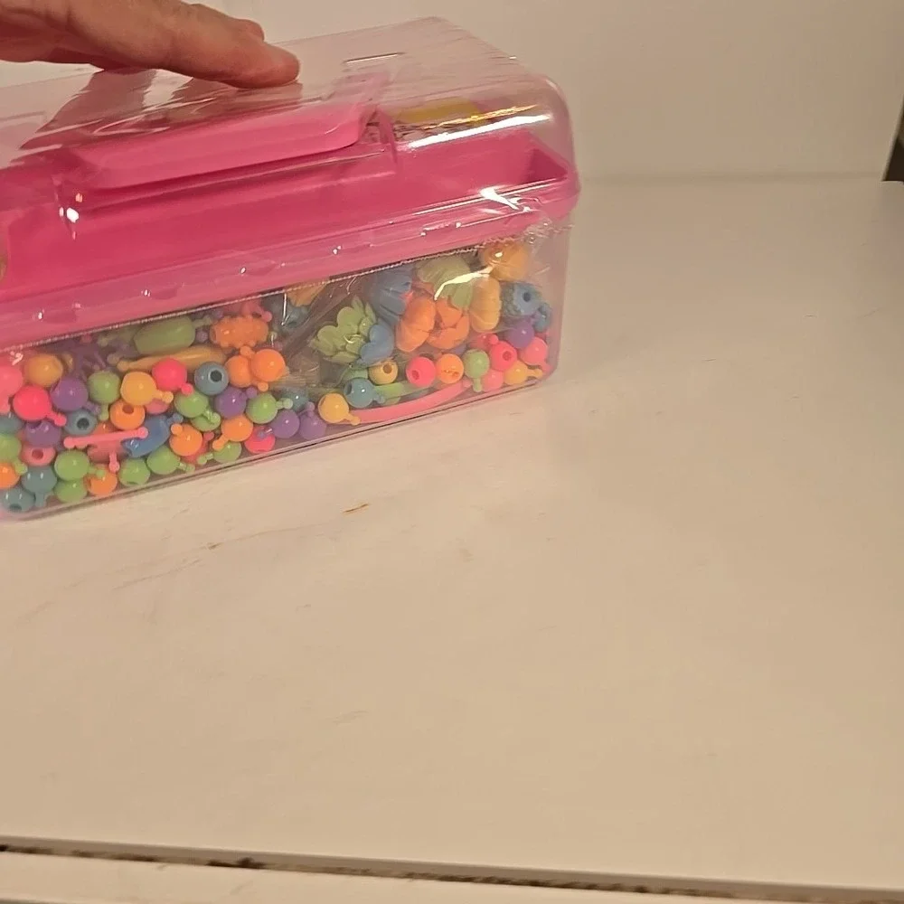 Gili Pop Beads 500pcs Arts and Crafts Toys Gifts for Kids 4yr-8yr Jewelry Making